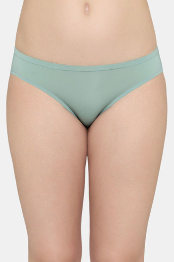 Buy Wacoal Low Rise Half Coverage Bikini Panty - Granite Green